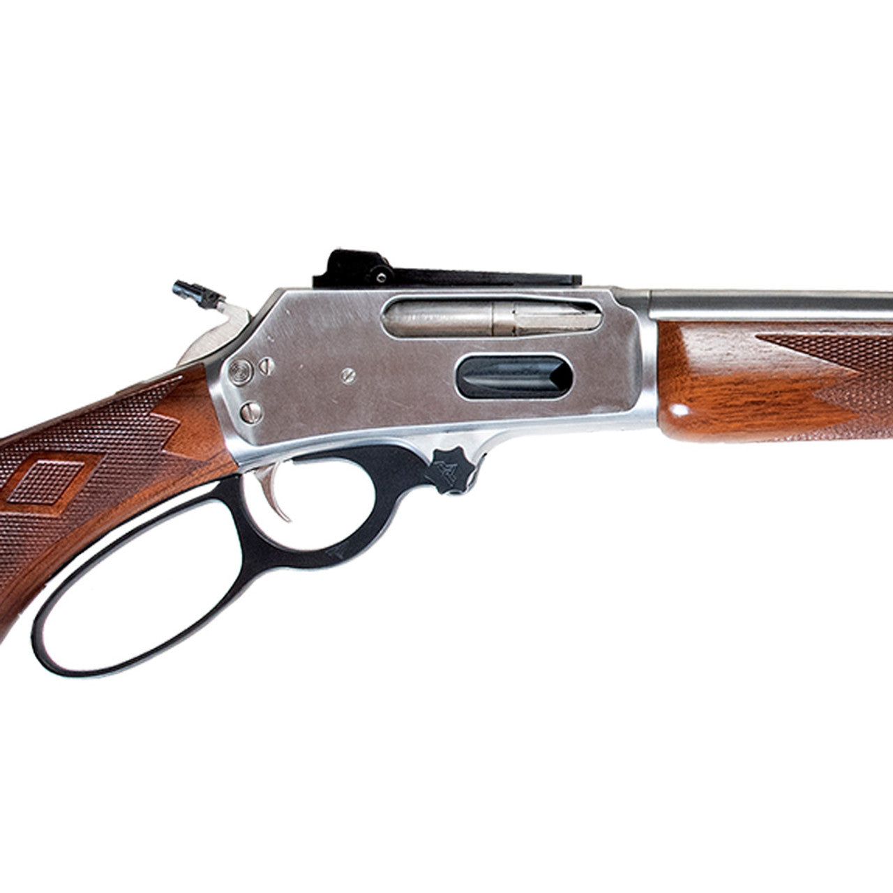 Marlin & Henry Lever Rifle Peep Sights | Cloverleaf + Green Fiber Optic