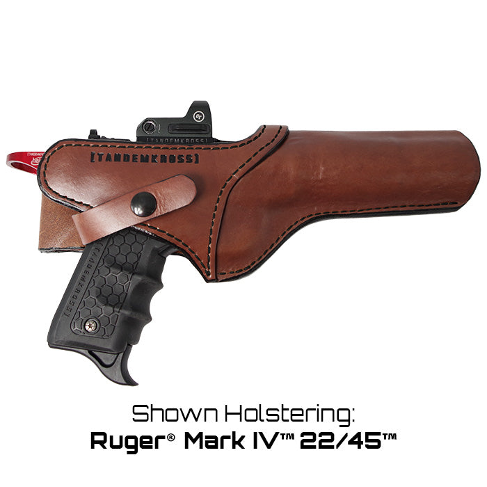 Sideslinger Premium Lederholster für Ruger, SW22 und Buck Mark