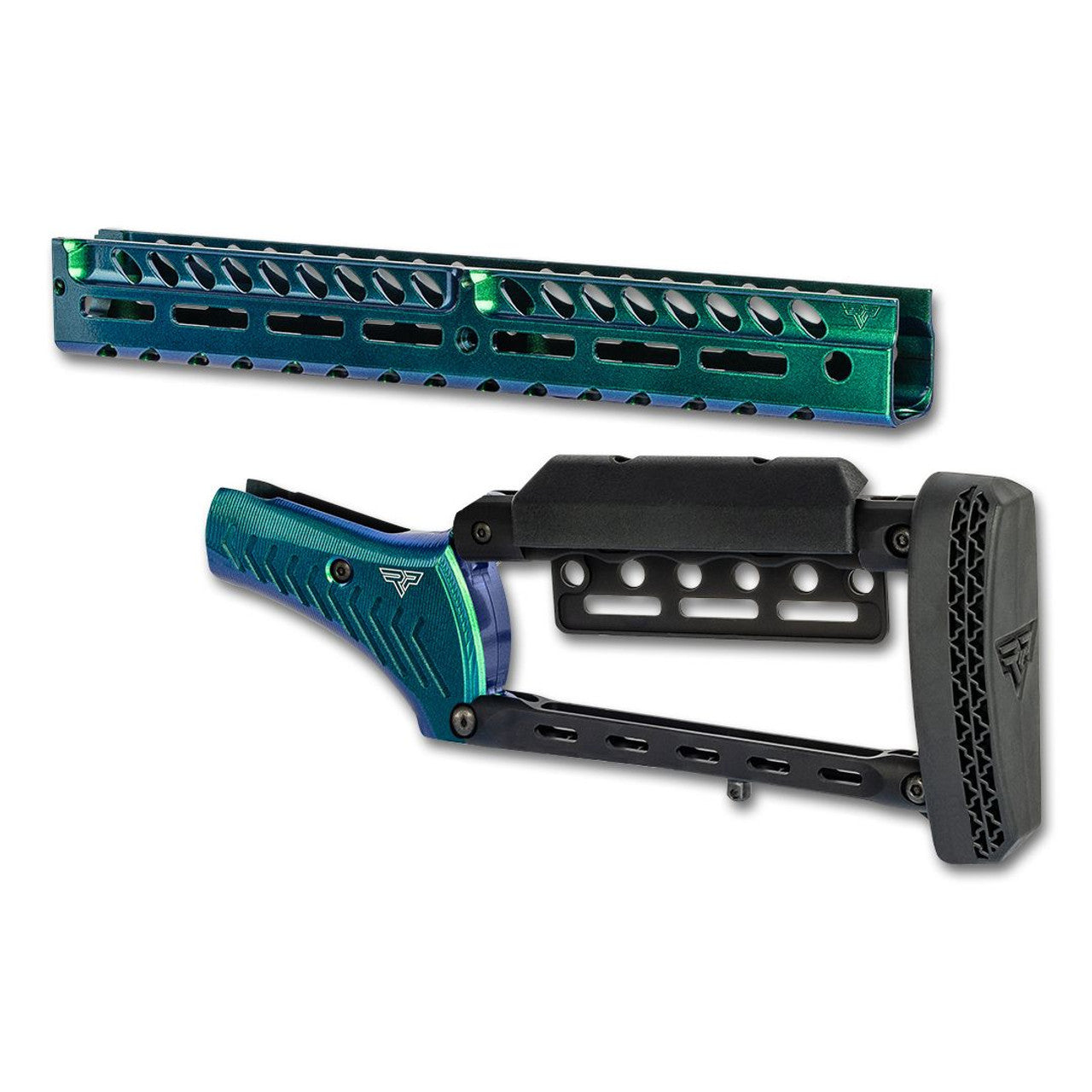 Marlin 1895 1894 336AAS End Cap, Pistol Grip Stock Set (Hypershift blue/green)