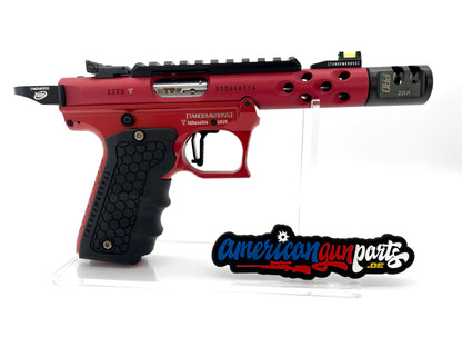 TANDEMIZED Ruger Mark IV 22/45 Race Gun - roter 43910 Upper, roter Lower, schwarze Bedienelemente #