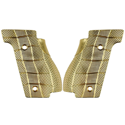 Walther PDP SF Fullsize Grips - Standard GridLOK Brass