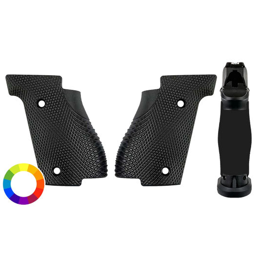 Walther PDP SF Fullsize Griffschalen - Palm Swell Checkered - G10